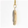 Image 6 : Antique Victorian 14k Gold Enamel Portrait Oval Locket Pendant & Chain Necklace