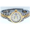 Image 3 : Rolex Ladies Two Tone 18K Quickset Sapphire Silver Diamond Datejust Wristwatch