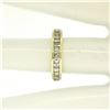 Image 9 : 14k Yellow Gold 1.00 ctw Baguette Diamond Channel Domed Wedding Band Ring