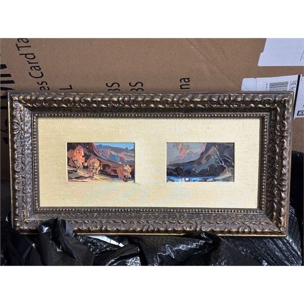 Two oils by Merlin Enabit