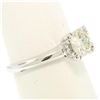 Image 5 : Vintage 14k White Gold 0.83 ctw I VVS2 Round Brilliant Cut Diamond Solitaire Rin