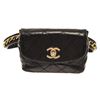 Image 1 : Chanel Black Quilted Leather Waist Clutch Bag