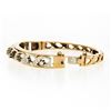 Image 5 : Vintage 14k Gold 0.94 ctw Round Diamond Infinity Open Work Hinged Bangle Bracele