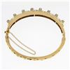 Image 6 : Vintage 14k Gold 0.94 ctw Round Diamond Infinity Open Work Hinged Bangle Bracele