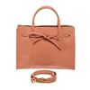 Image 1 : Mansur Gavriel Pink Patent Leather Bow Accent Sun Tote Handbag