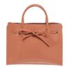 Image 2 : Mansur Gavriel Pink Patent Leather Bow Accent Sun Tote Handbag