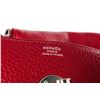 Image 6 : Hermes Red Taurillon Clemence Leather Lindy 34 Shoulder Bag