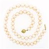 Image 3 : Classic 8-8.5mm Cultured Pearl Strand Necklace w/ 14k Gold Diamond Cut Clasp