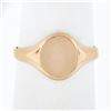 Image 1 : NEW Classic 14K Rose Gold Engraveable Oval Center Polished Petite Signet Ring