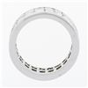 Image 7 : 14k White Gold 6.0 ctw Princess Channel Diamond Dual Double Row Eternity Band Ri