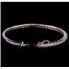 Image 3 : 14KT White Gold 1.93 ctw Diamond Bangle Bracelet