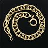 Image 3 : Vintage 14k Gold 7.25" Polished Interlocking Curb Link Stackable Chain Bracelet