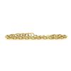 Image 4 : Vintage 14k Gold 7.25" Polished Interlocking Curb Link Stackable Chain Bracelet
