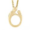 Image 1 : 14K Yellow Gold Embracing Mother & Child Polished Pendant w/ 18.5" Cable Chain