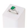 Image 3 : 1.58 ctw Emerald and 0.66 ctw Diamond Platinum Ring