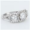Image 1 : 2.11 ctw CENTER Diamond 18K White Gold Ring (5.14 ctw Diamonds)