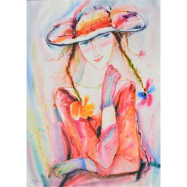 KLEVAN ** SLY LOOK ** SIGNED ORIGINAL WATERCOLOR