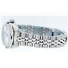 Image 8 : Rolex Ladies Quickset Stainless Steel White Diamond And Sapphire Datejust Wristw