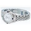 Image 9 : Rolex Ladies Quickset Stainless Steel White Diamond And Sapphire Datejust Wristw
