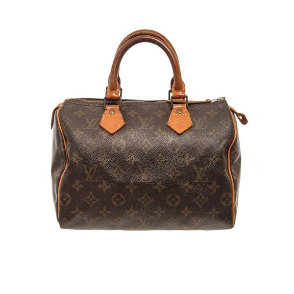 Louis Vuitton Brown Monogram Speedy 25 Satchel Bag