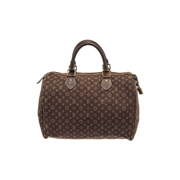 Louis Vuitton Brown Monogram Canvas Speedy 30 Satchel Bag