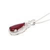 Image 4 : 3.77 ctw Ruby and 0.29 ctw Diamond Platinum Pendant