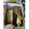 Image 2 : MISC: WOODEN ROLLING PINS, KVR SPIKE, FLASHLIGHT LANTERN, BOX OF MISC. HATS, ETC.