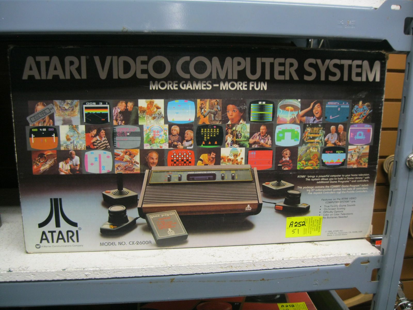 ATARI VIDEO COMPUTER SYSTEM W/ORIGINAL BOX