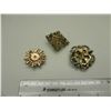 Image 2 : 3 Assorted Antique Brooches