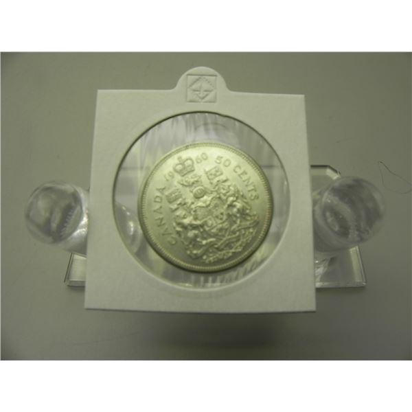1960 Canada Silver 50 Cent Piece