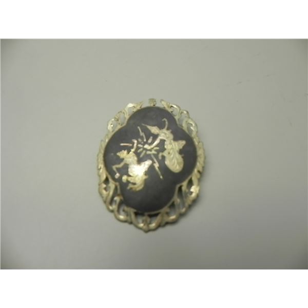 Sterling Silver Siam Brooch