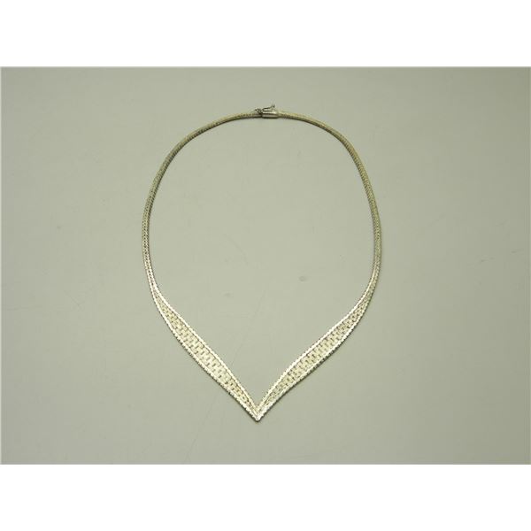 Vintage Sterling Silver Necklace 15g