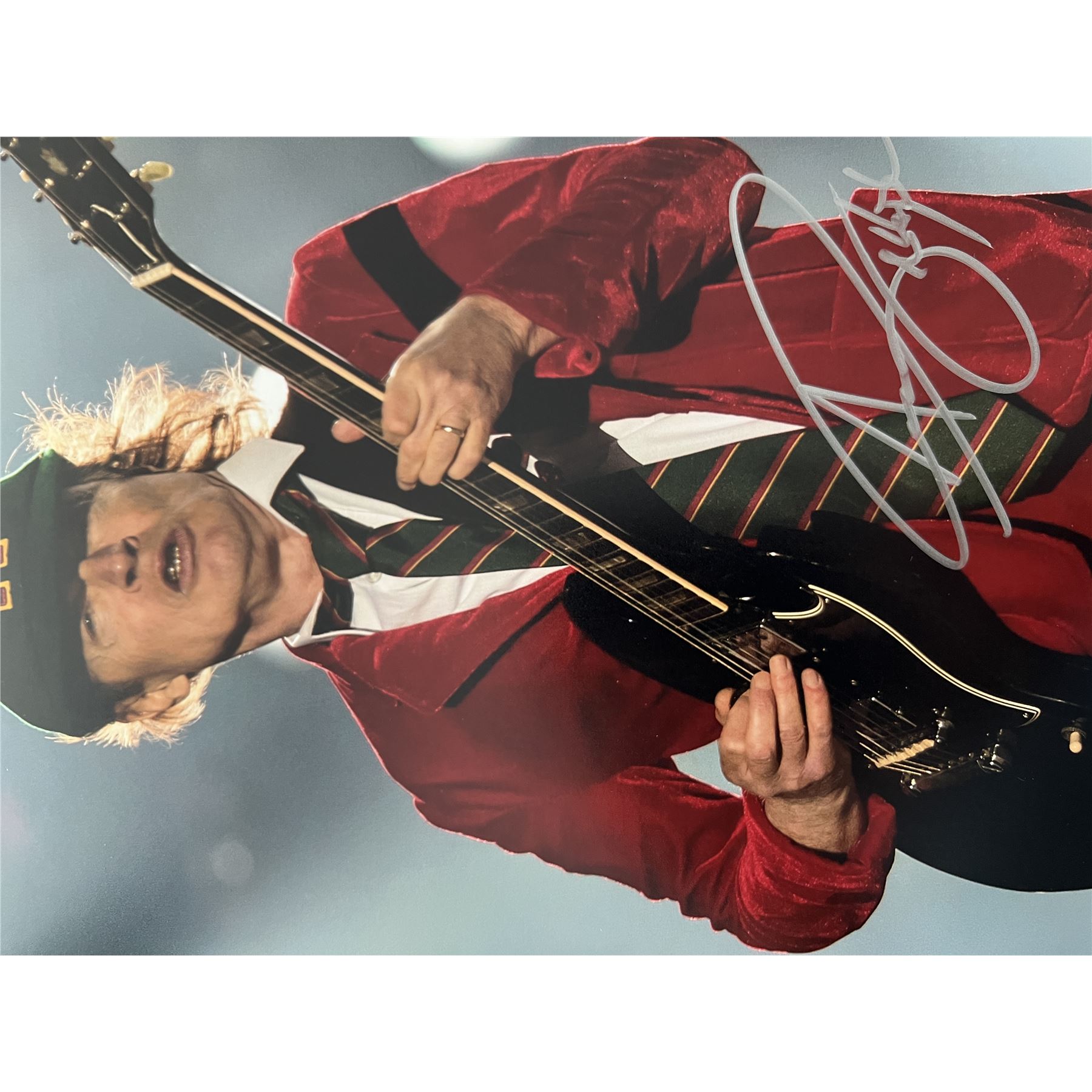 ANGUS YOUNG Signed Autographed Photo Live Concert COA Hologram main image 1