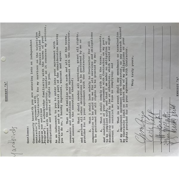 The Yardbirds signed contract