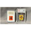 Image 1 : TWO CASES OF ANIMAL SAMPLE STAMPS