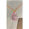 Image 2 : NEPAL PINK AGATE BUDDHA PENDANT