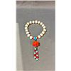 Image 1 : SINO-TIBETAN CONCH AND RED CORAL PRAYER BRACELET