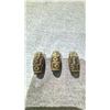 Image 1 : 3 WARRING STATE TIBETAN NINE EYED DZI BEADS APPROX 1"