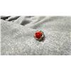 Image 1 : JAPANESE RED CORAL FLOWER RING