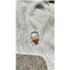 Image 3 : JAPANESE RED CORAL FLOWER RING