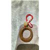 Image 2 : NEPAL RUSSET AGATE PENDANT APPROX 2" DIAMETER