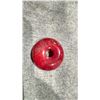 Image 1 : CINNABAR ROOSTER RED DISC APPROX 2" DIAMETER