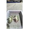 Image 2 : PAIR OF JAPANESE MOTHER OF PEARL EARRINGS