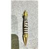 Image 1 : SINO- TIBETAN PRAYER DZI BEAD PENDANT APPROX 4"