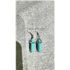 Image 1 : PAIR OF JAPANESE TURQUOISE EARRINGS