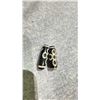 Image 2 : PAIR OF TIBETAN BLACK AND WHITE DZI BEADS APPROX 1"