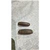 Image 1 : PAIR OF TIBETAN CRUDE DZI BEADS APPROX 1 1/2"