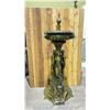 Image 1 : BRONZE WATER FOUNTAIN WITH LIONS AND MOUNTAIN GOAT MOTIF APPROX 85" TALL
