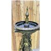 Image 3 : BRONZE WATER FOUNTAIN WITH LIONS AND MOUNTAIN GOAT MOTIF APPROX 85" TALL