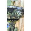 Image 4 : BRONZE WATER FOUNTAIN WITH LIONS AND MOUNTAIN GOAT MOTIF APPROX 85" TALL